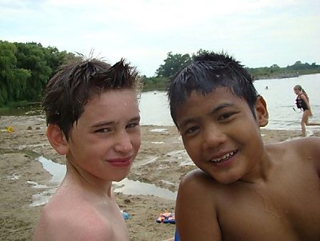 Caleb - friend - water