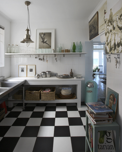 Kitchen - industrial with big baskets