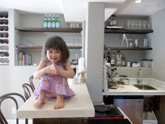 AT SF Simple White Home 7 - perrier bottles on shelf