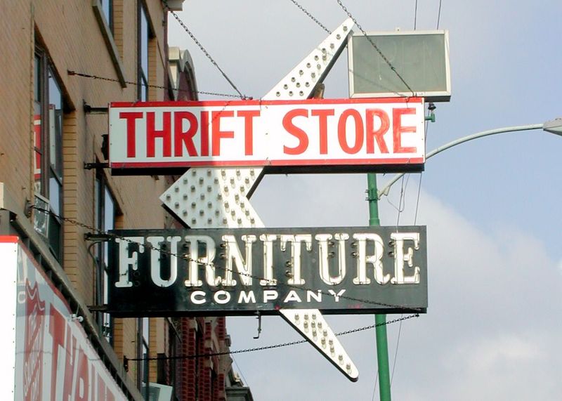 Thrift store sign