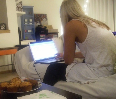 Sharona - my apt - working from home