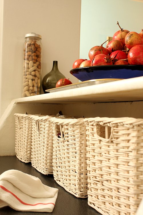Flickr - finelylnc - baskets kitchen