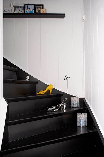Inspirational spaces - stairs + shoes