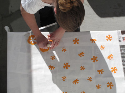 Lotta jansdotter printing party - yellow retro print