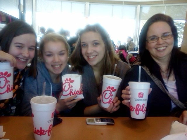 Chicks at chick fil a