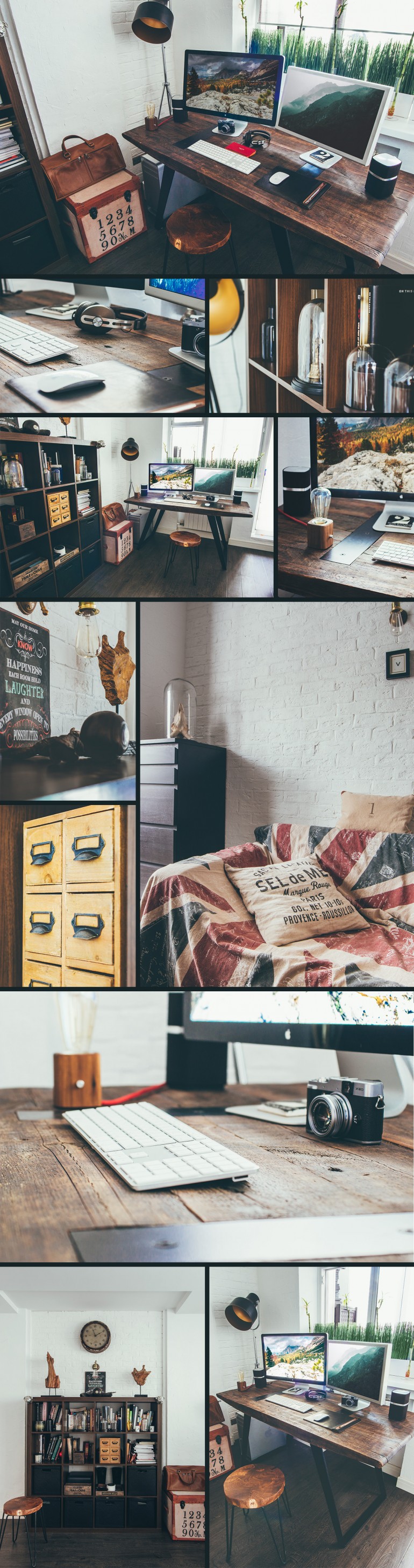 Workspace- wood desk